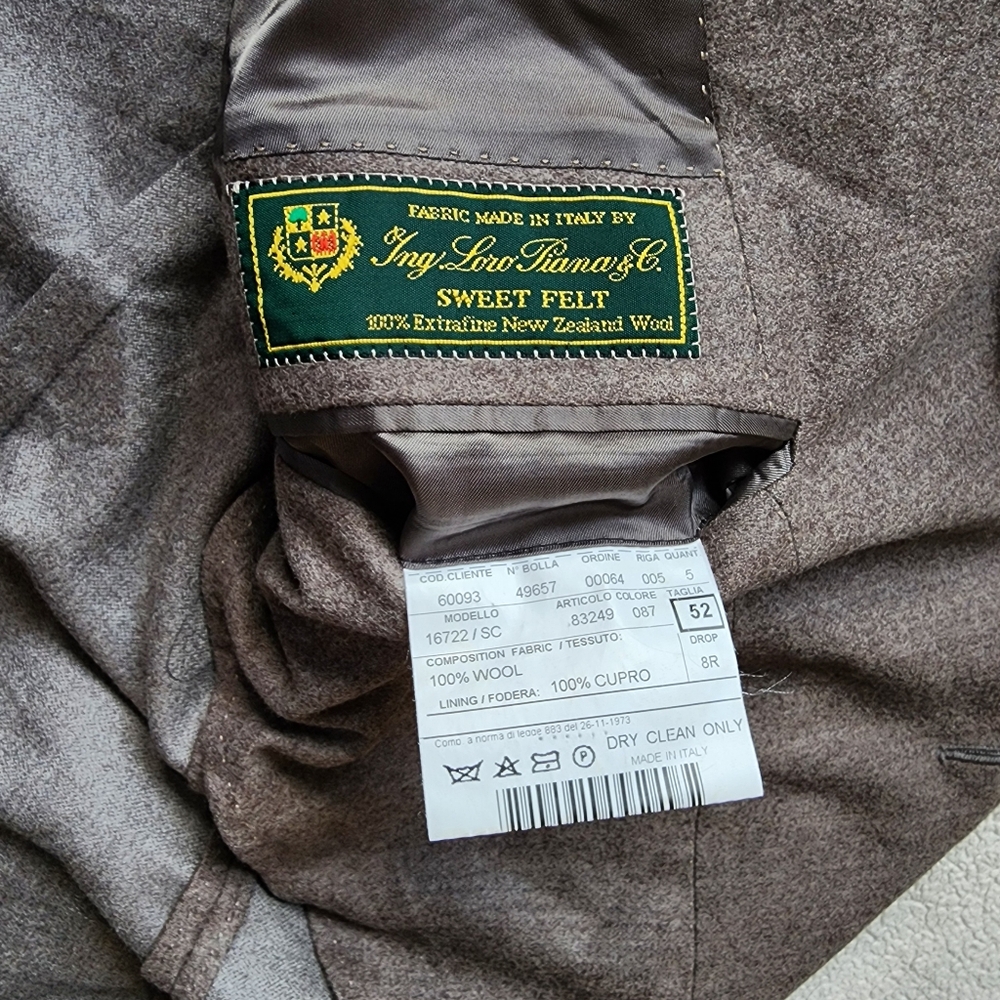Loro Piana Italian Sweet Felt Wool Single Breaster Blazer - Picture 3 of 12